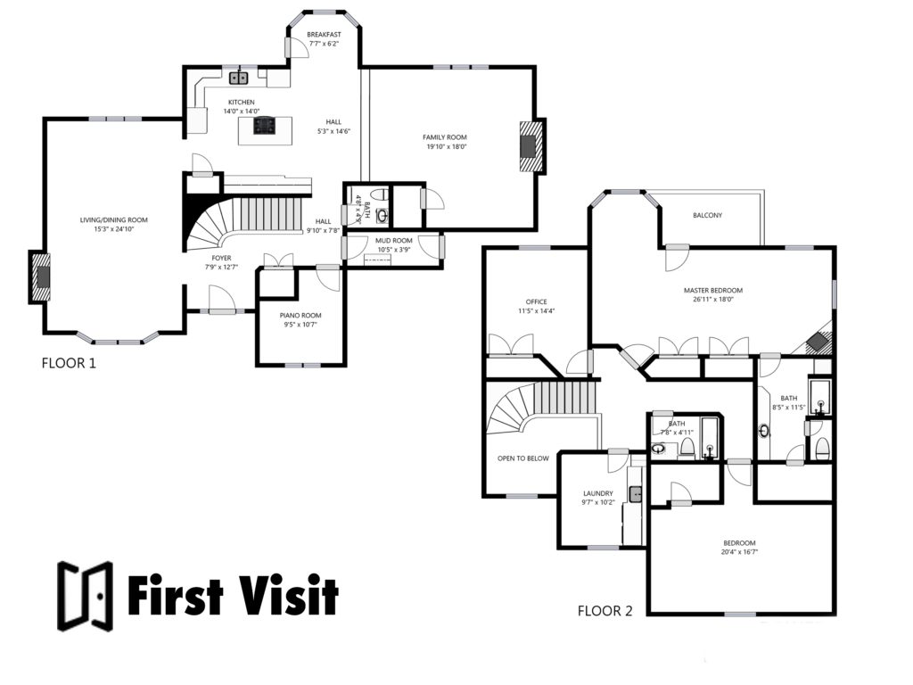 Verified home measurements and floor plan
